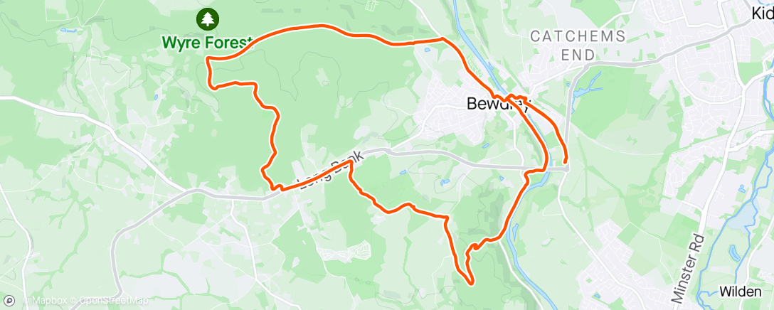 Map of the activity, Breeze ride
