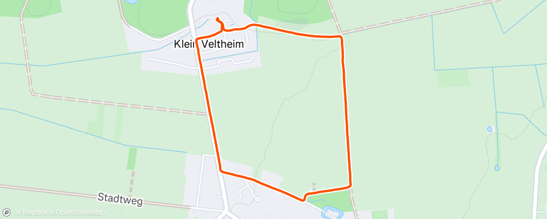 Map of the activity, Lauf am Morgen