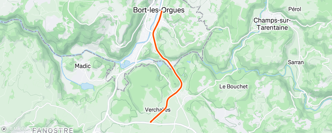 Map of the activity, Sortie avec jeje manque 3km d’échauffement