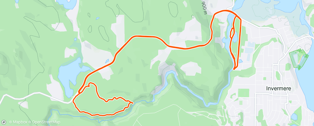 Map of the activity, Durability workout: 2x5km climb