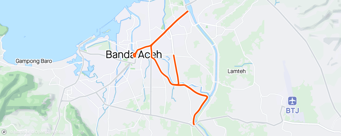 Map of the activity, Morning Ride