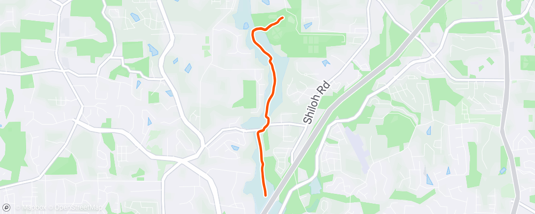 Map of the activity, Morning Run