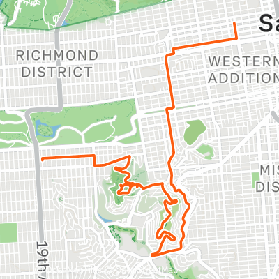 Twin Peaks - Mount Sutro Post Work | 9.1 mi Cycling Route on Strava