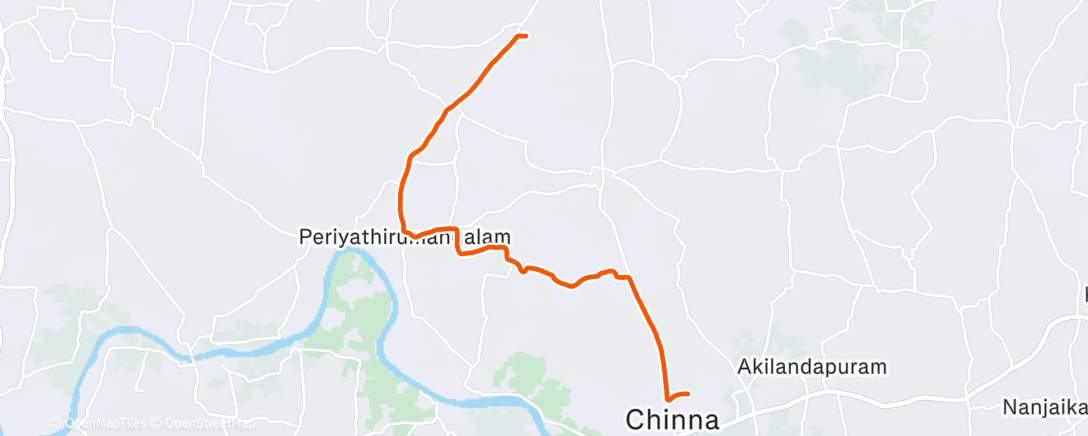 Map of the activity, Afternoon Ride