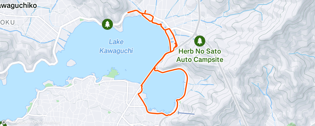 Map of the activity, Morning Run