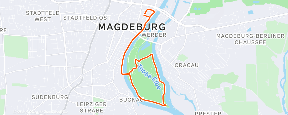 Map of the activity, Spaziergang am Morgen