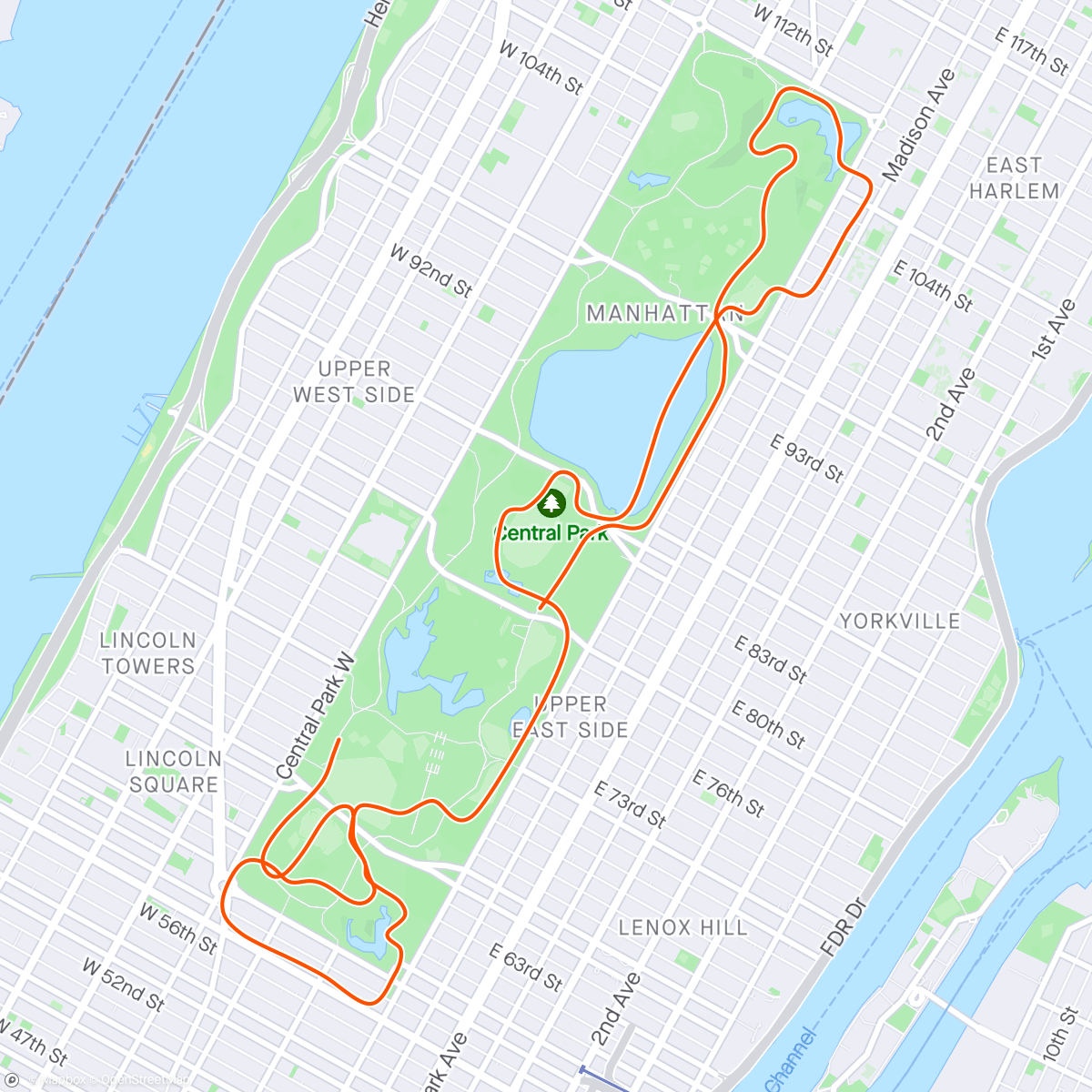 Map of the activity, Zwift - Roger Nundal (KSK) [V]'s Meetup on Rising Empire in New York