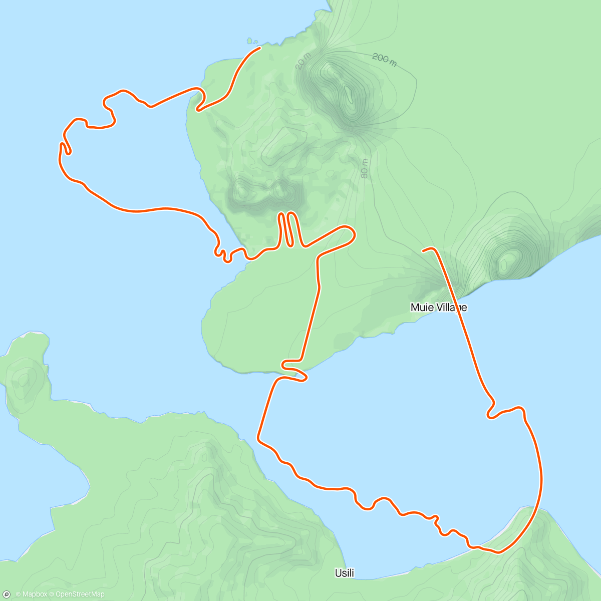 Mapa da atividade, Zwift - Day 1 in Watopia