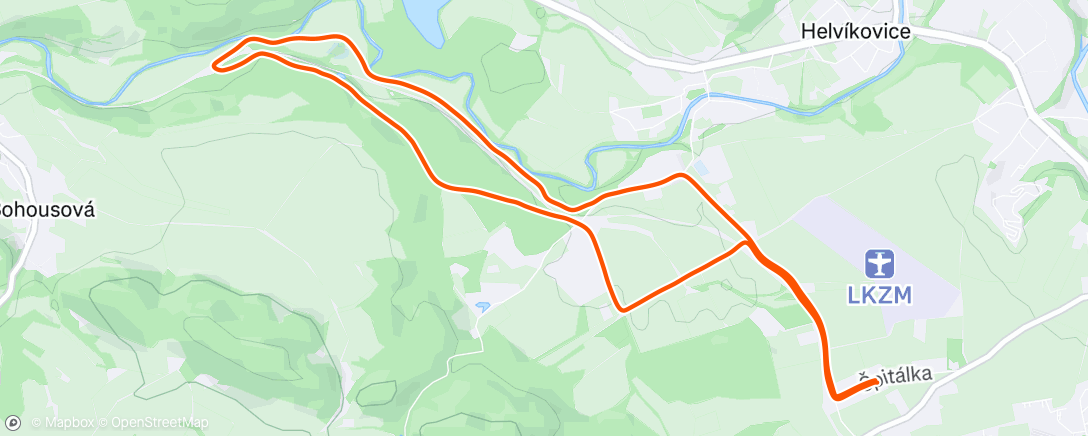 Map of the activity, Morning Run