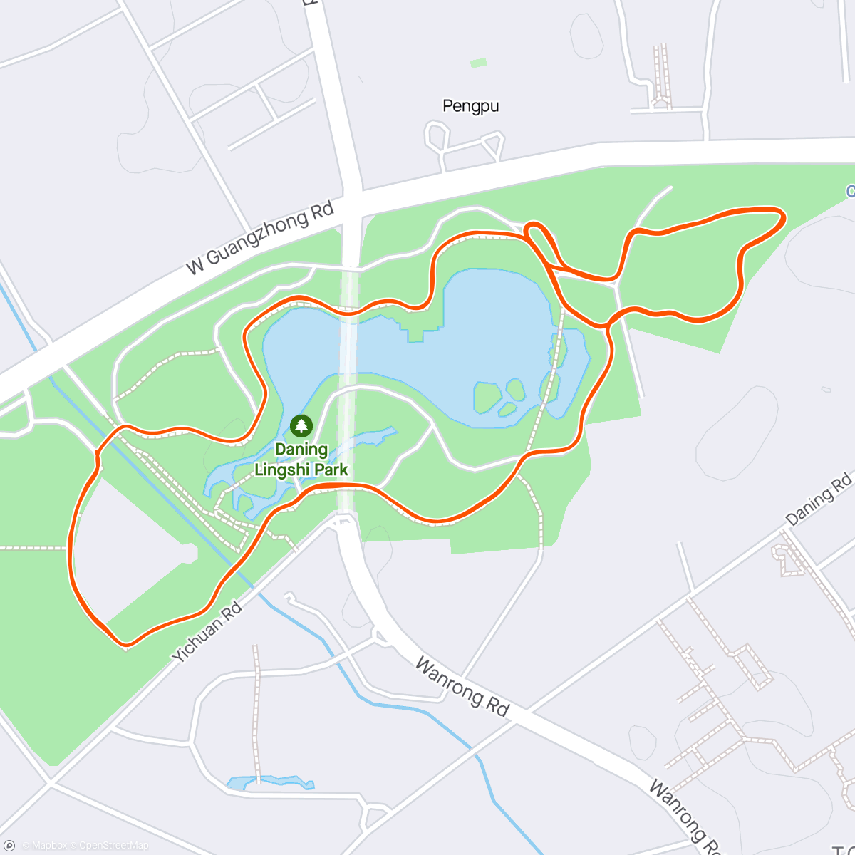 Map of the activity, Sept. Run 2