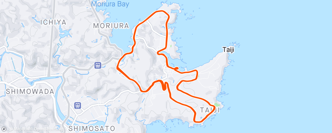 Map of the activity, Tour de Kumano St.3