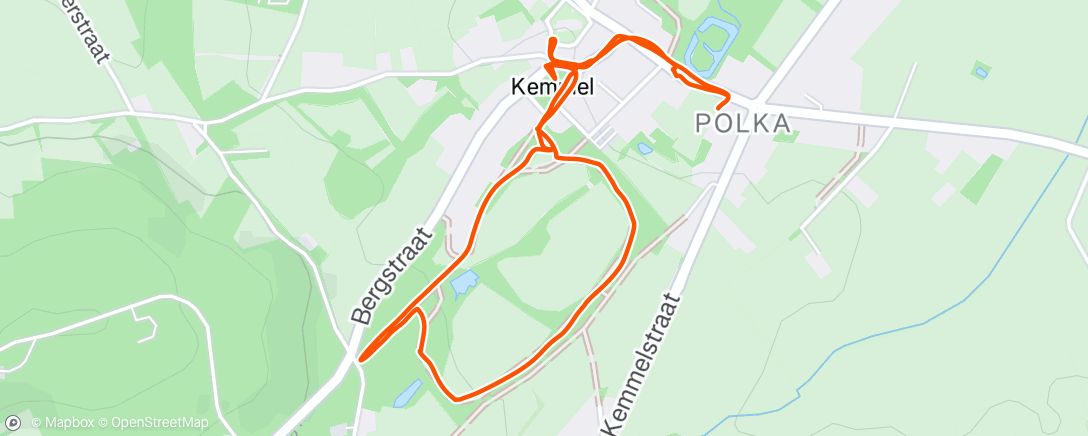 Map of the activity, Kemmel
