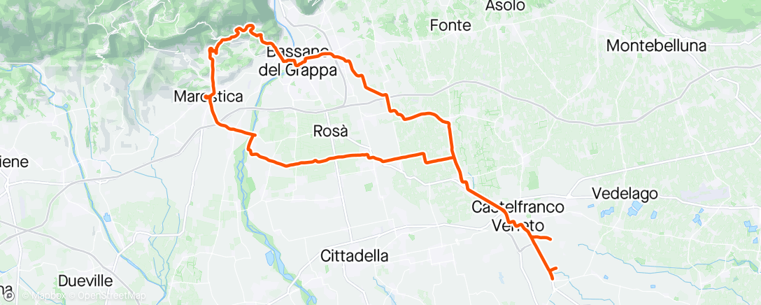 Map of the activity, Giro DELLE PALME con la R2 TEAM.