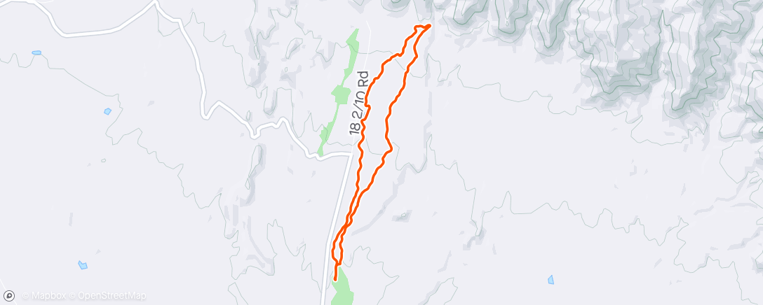 Map of the activity, Fruita - PBR solo lap.