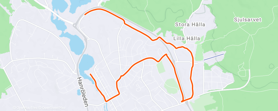 Map of the activity, Lunch Mountain Bike Ride