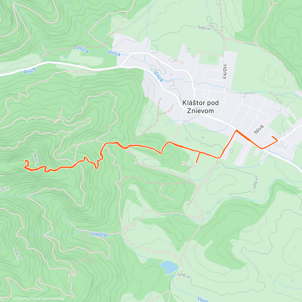 Map of the activity, Zniev ⛰️