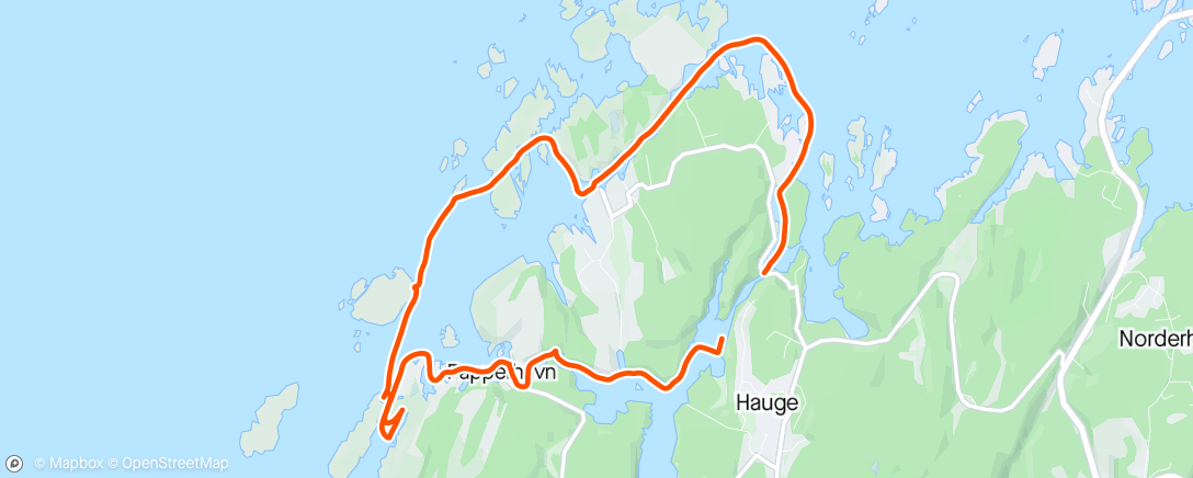 Mapa da atividade, Lunch Kayaking