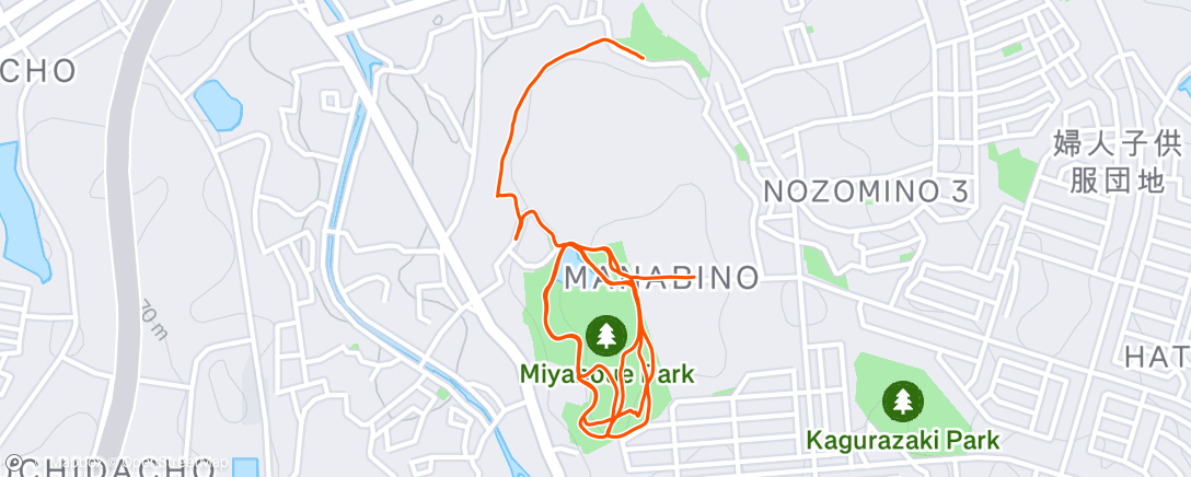 Map of the activity, 朝のランニング