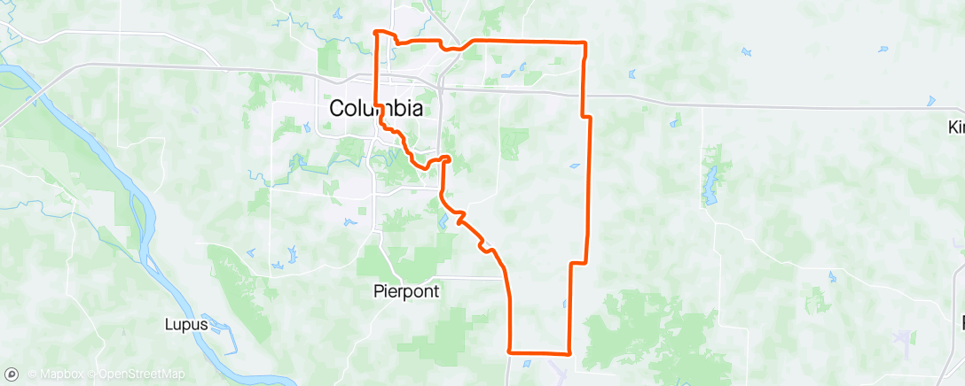Map of the activity, Airport Loop
