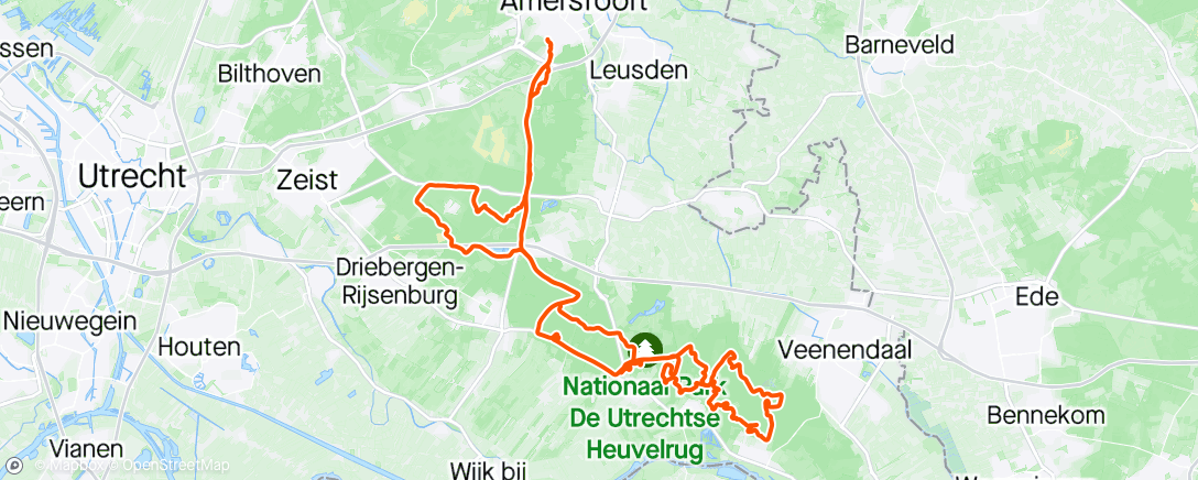 Mappa dell'attività Morning Ride