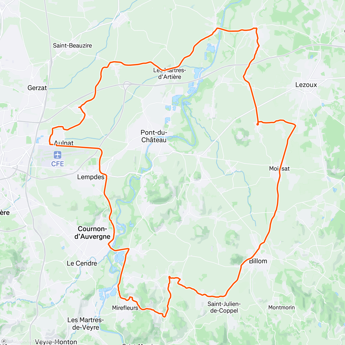 Map of the activity, Sortie route sous la grosse chaleur 👍🥵☀️🚲