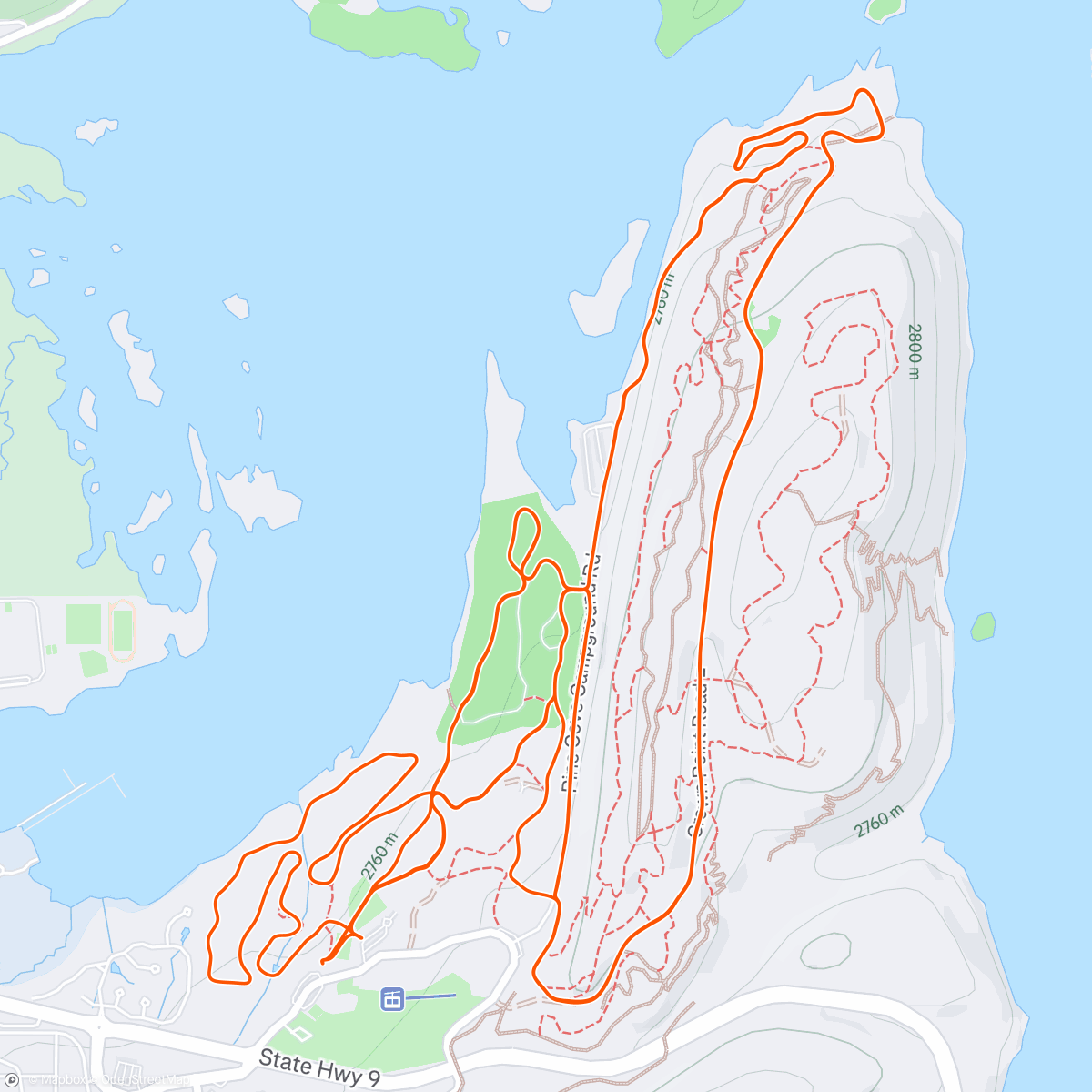 Map of the activity, Morning Nordic Ski