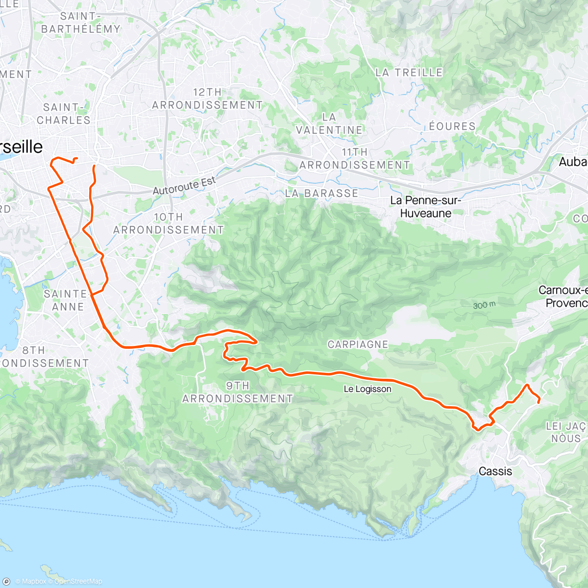Map of the activity, POMME CASSIS