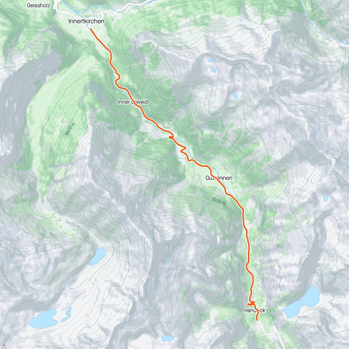 アクティビティ「ROUVY - Alpenbrevet - Grimselpass from Innertkirchen - part 1」の地図