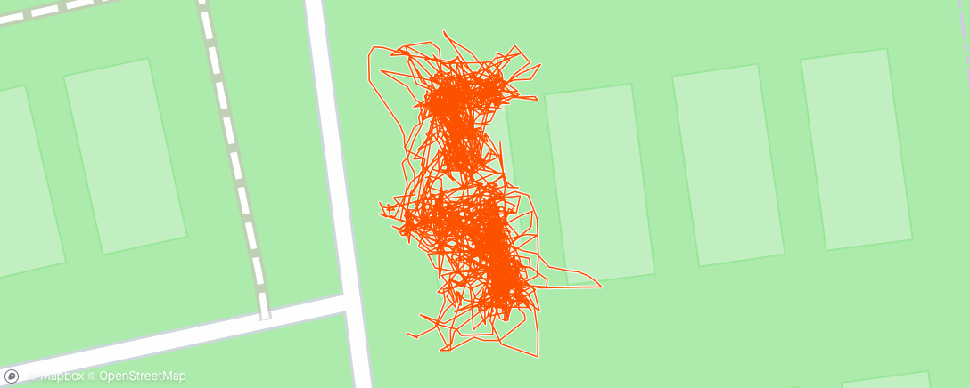 Map of the activity, Namiddagsessie tennis