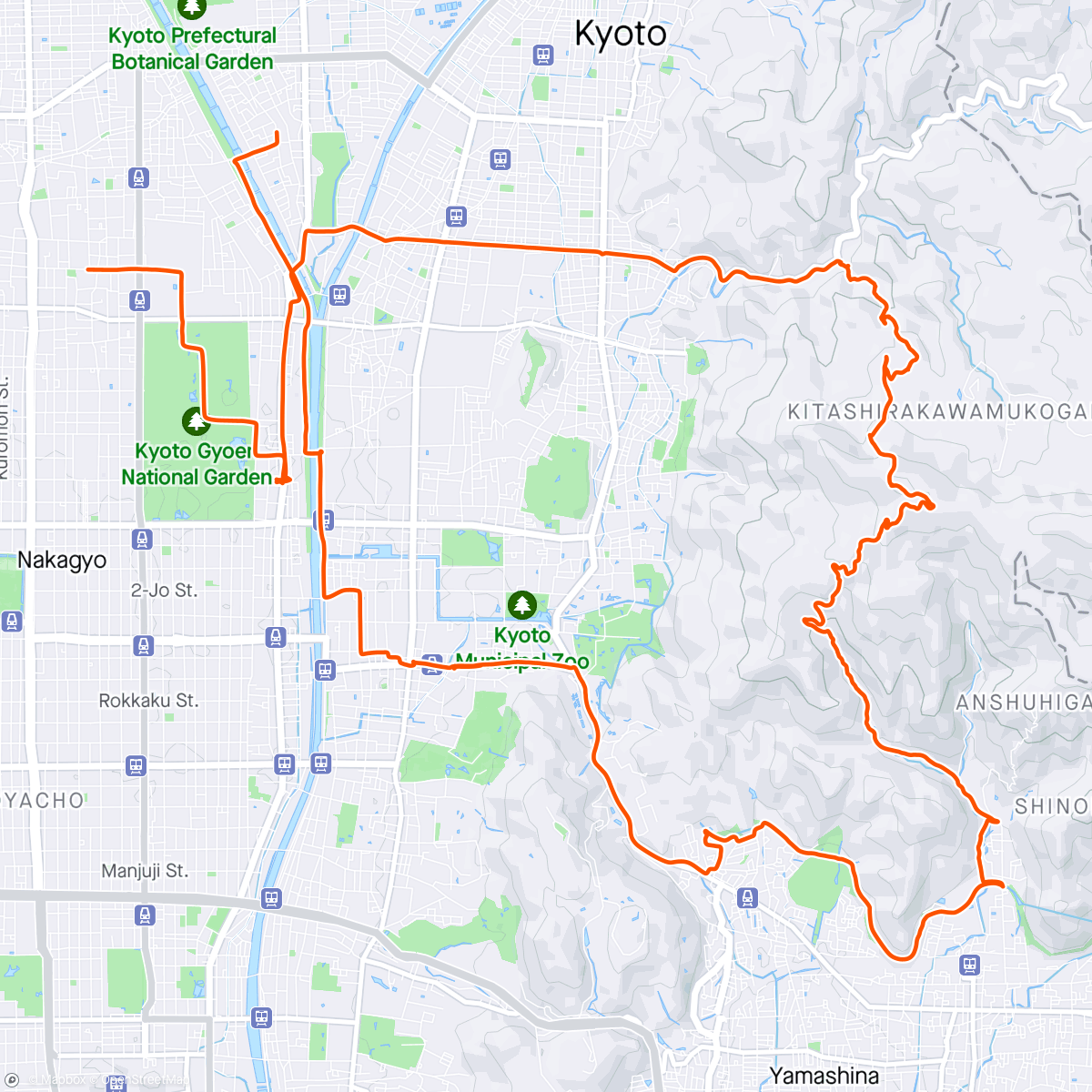 Map of the activity, A new route - Van II