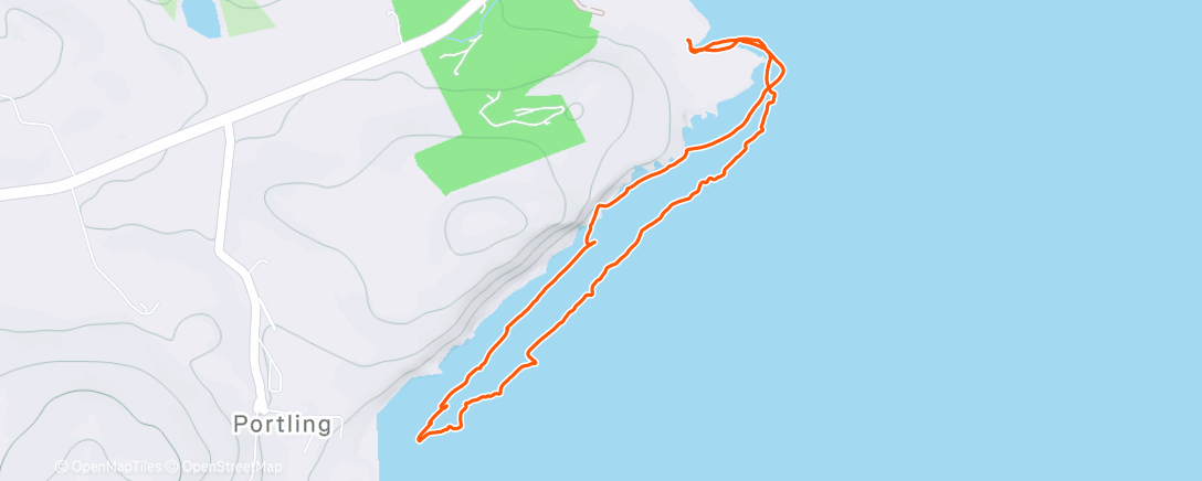 Map of the activity, Christmas dog walk