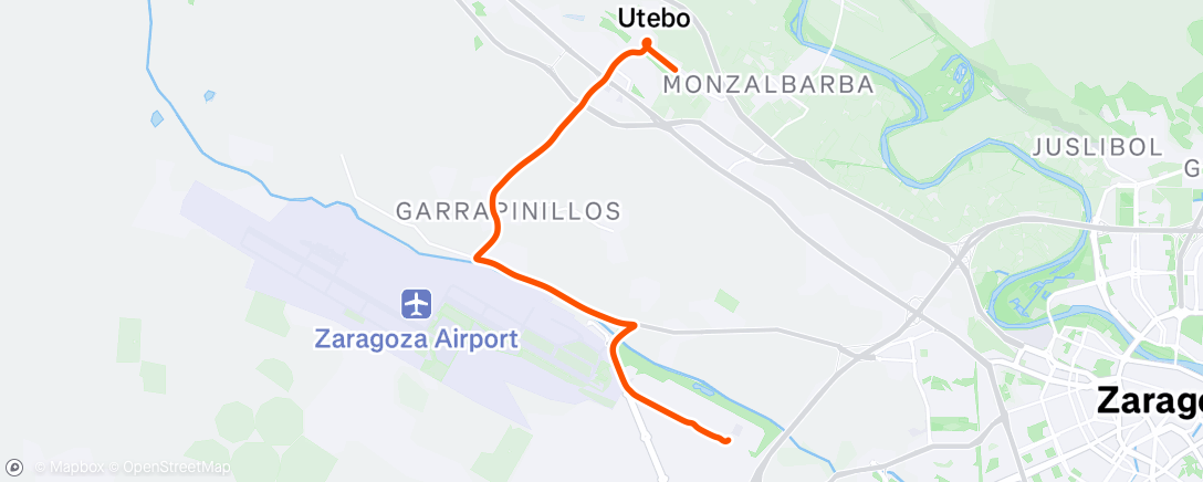 Map of the activity, Afternoon Ride