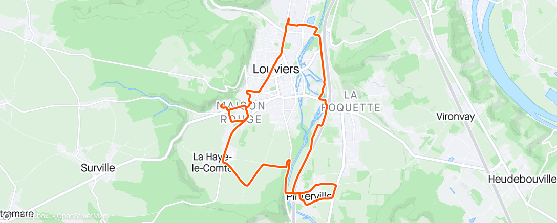 Mapa de la actividad (Footing poussette 🥰)