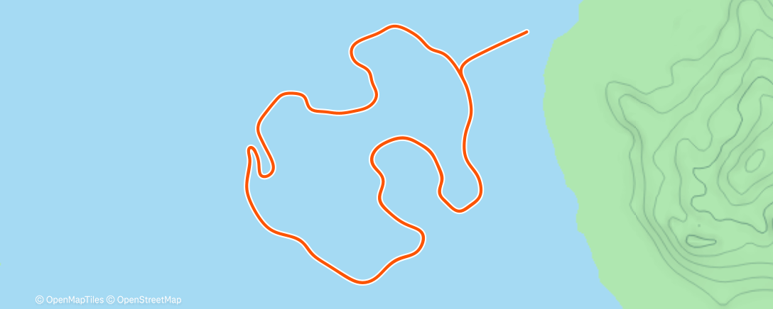 Map of the activity, Zwift - Volcano Circuit in Watopia