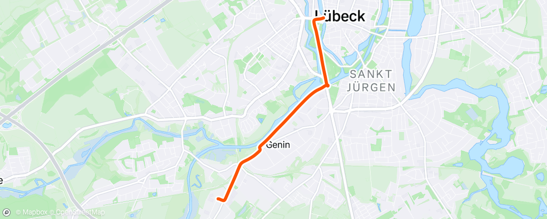 Map of the activity, Afternoon Ride