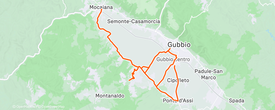 Map of the activity, Morning Ride