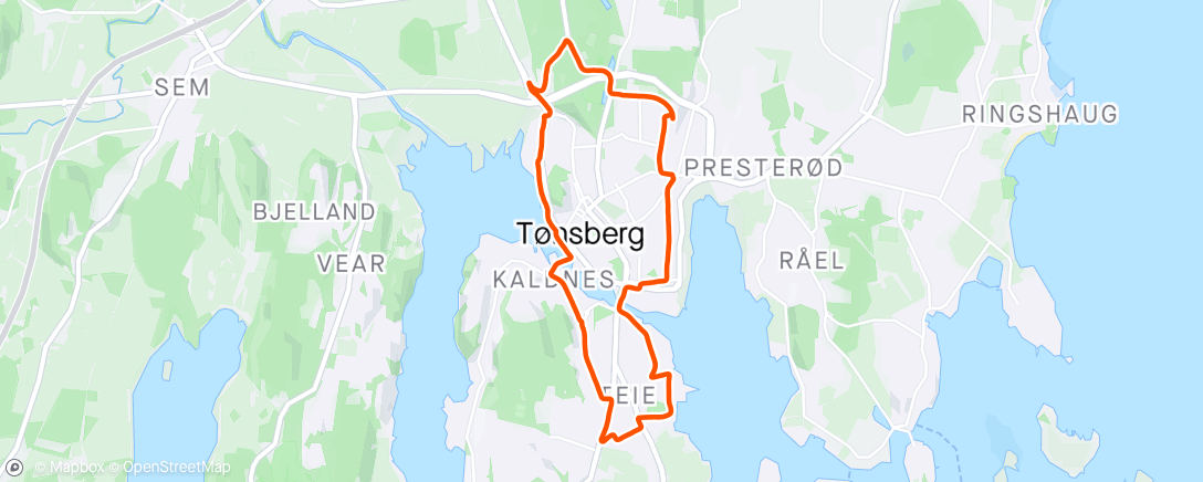 Map of the activity, Onsdagsjoggen 🏃🚀