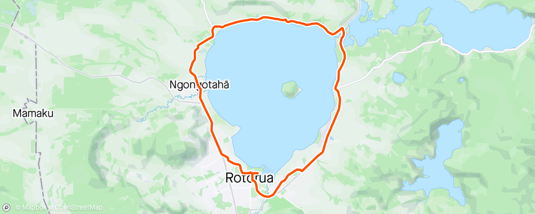 アクティビティ「Rotorua marathon walk」の地図