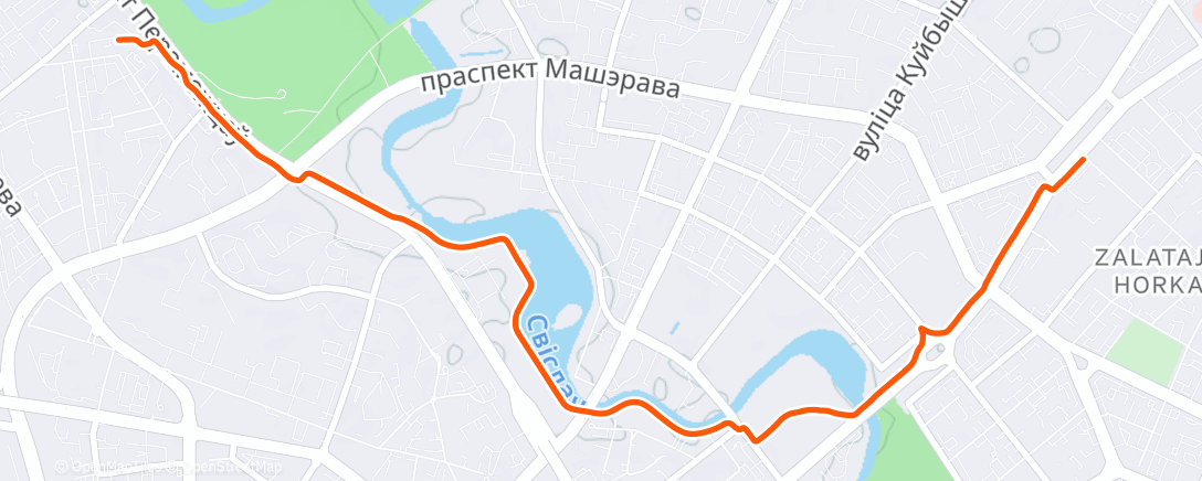 Map of the activity, Morning Ride