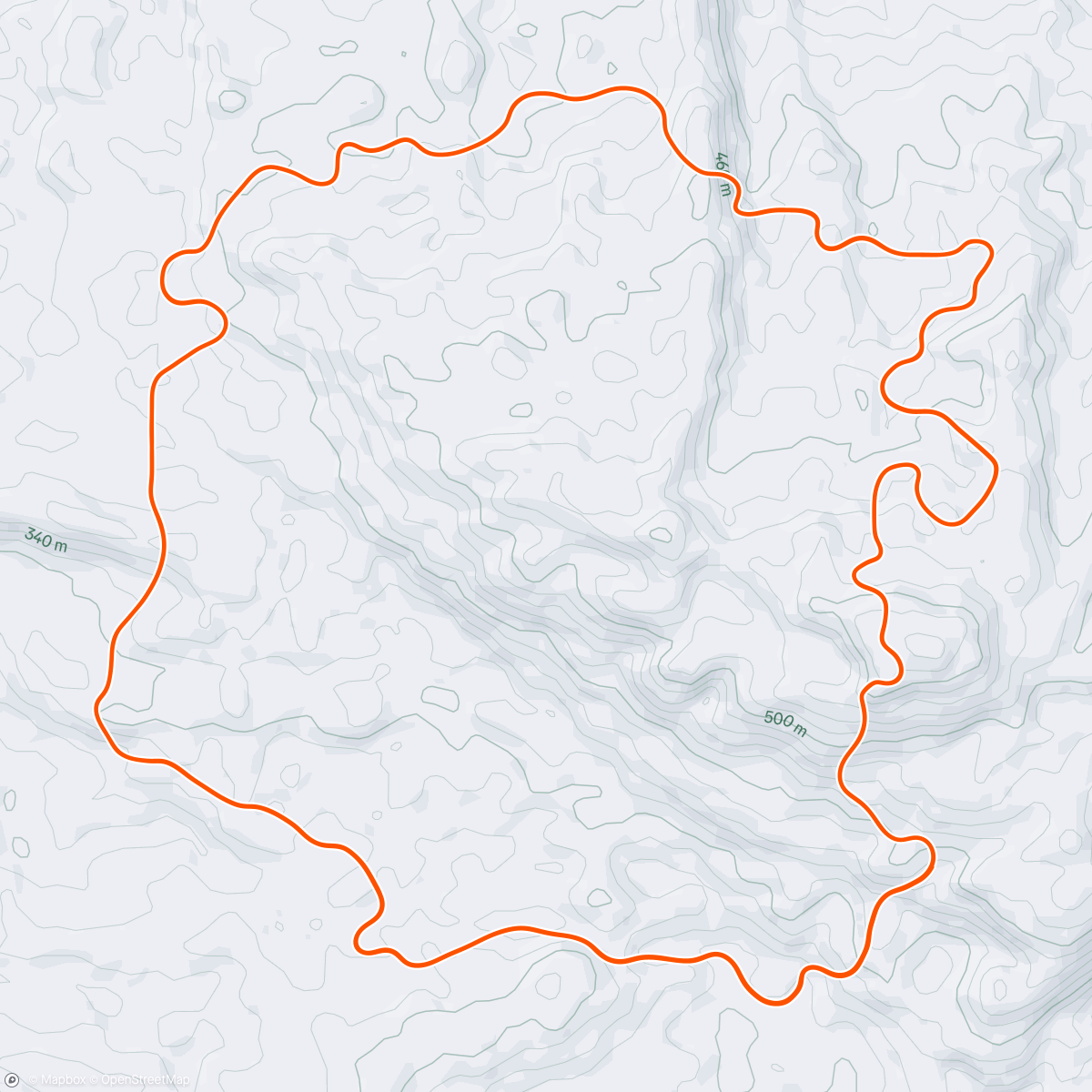 Map of the activity, TrainingPeaks Virtual - Steady Spin Sunday