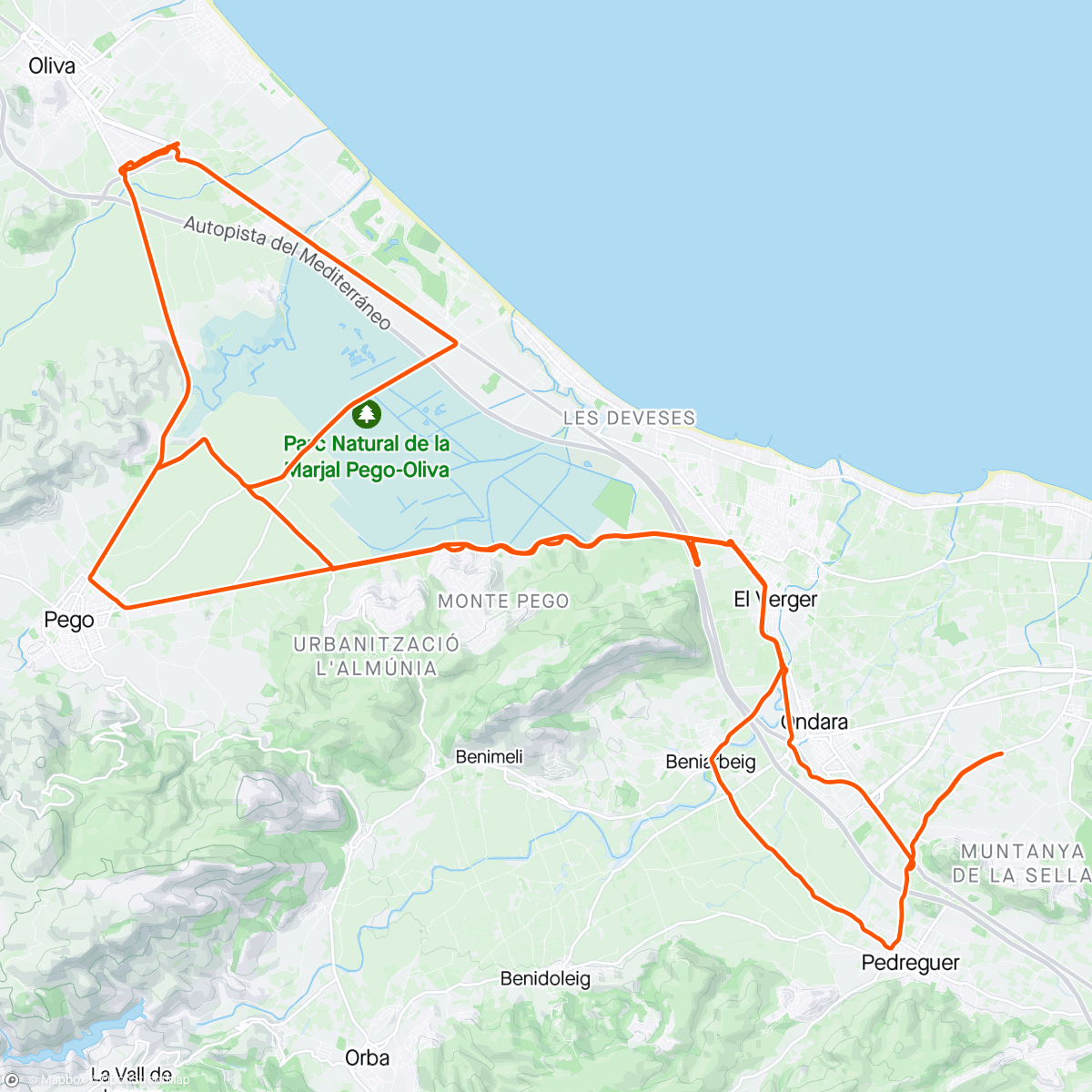 Map of the activity, PEDREGUER #9