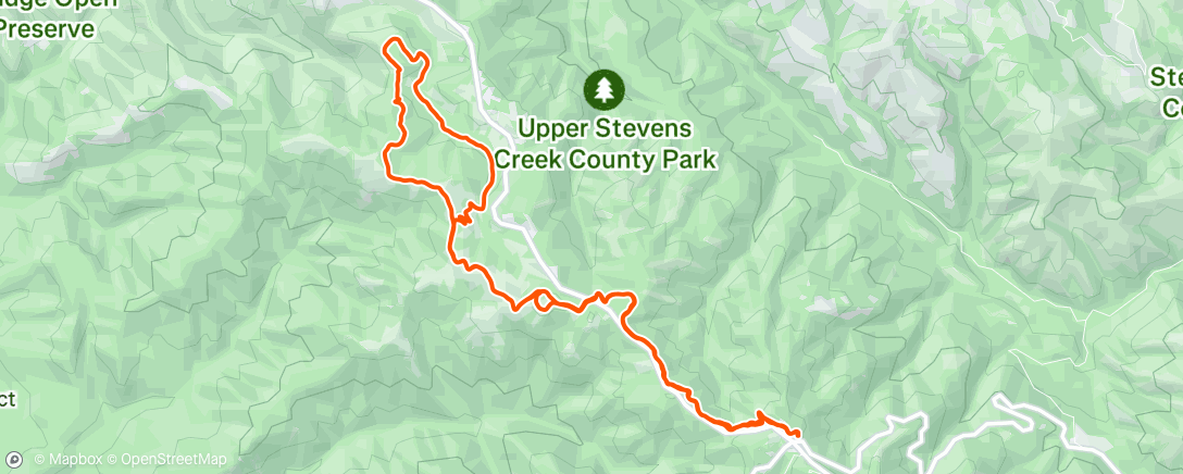 Map of the activity, TNLR: Saratoga Gap Long