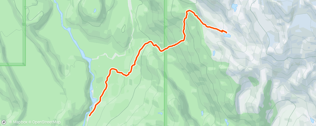 Map of the activity, Up to Darling