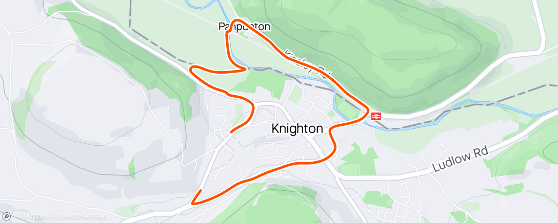 Mapa de la actividad (Inspired to do a 5k run after Alex’s 3hr 4 min Newport Marathon run today!)