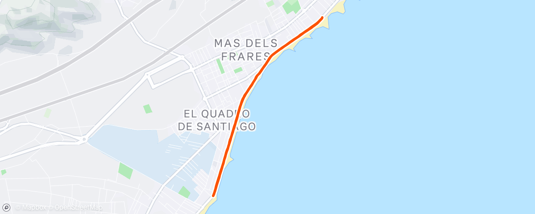 Map of the activity, Rodaje 128 PPM