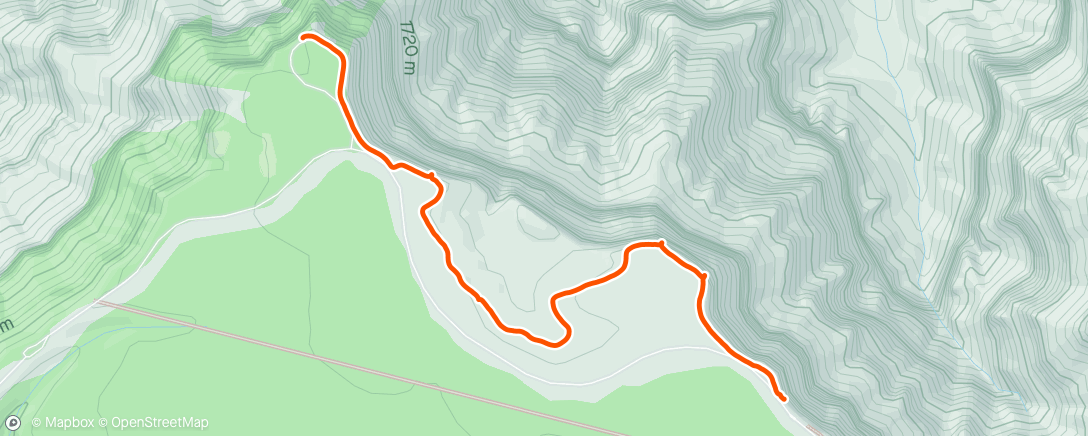 Map of the activity, Grand Canyon Hike on Rim Trail