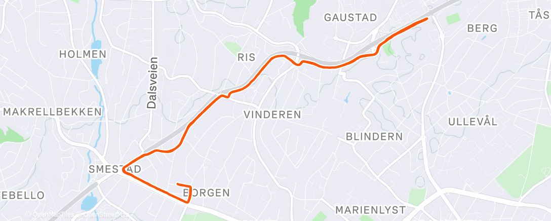 Map of the activity, 45min Basis (5:34 - 142)