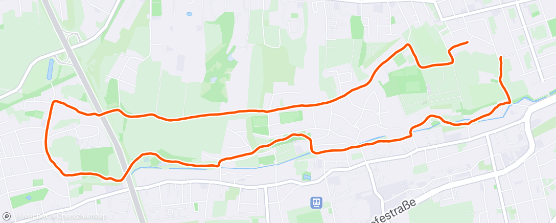 Map of the activity, Lauf am Morgen