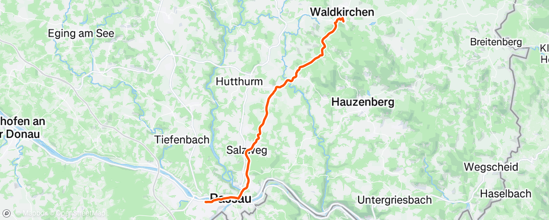 Map of the activity, Heimweg