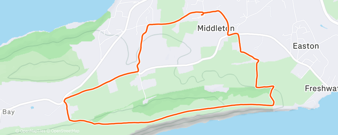 Карта физической активности (Morning Trail Run)